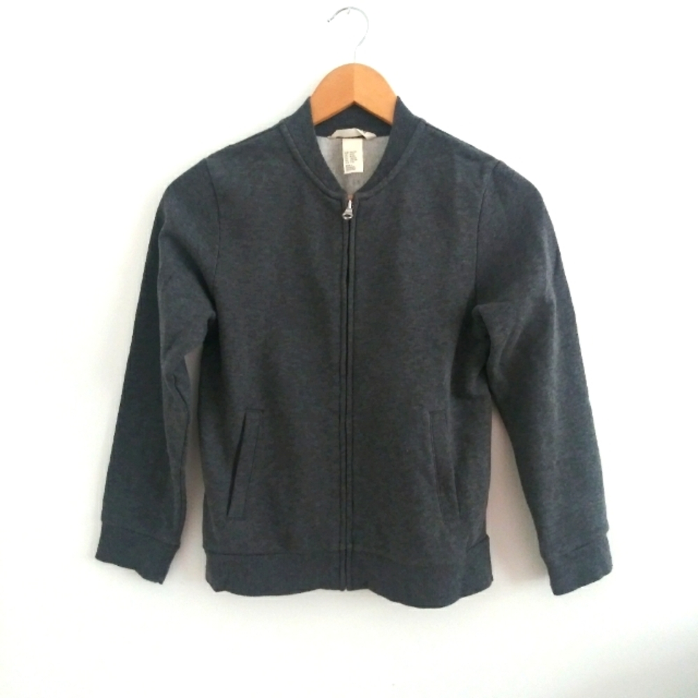H&M Kids Sweatshirt Baseball Collar Top Jacket